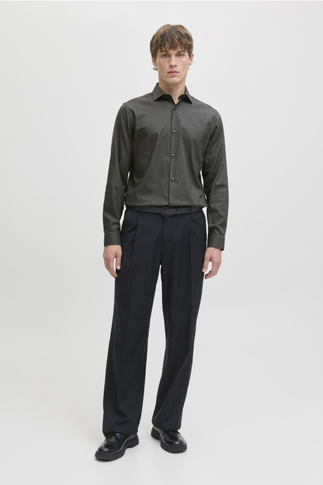 JPRBLAPARKER SHIRT L/S NOOS 12227385 DARK GREY